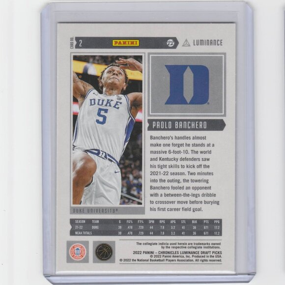 Paolo Banchero Rookie Card Lot Duke Orlando Magic All Star Forward Perfect Cards - Picture 4 of 6